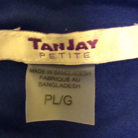 TANJAY PETITE LARGE COBALTBLUE SLEEVELESS FULLY LINED POLYESTER/SPANDEX #028 - Picture 3 of 10